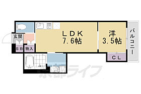 京都府京都市上京区新桝屋町（賃貸マンション1LDK・3階・27.90㎡） その2