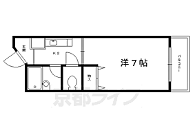 ココムス野崎 202 ｜ 京都府京都市左京区高野清水町（賃貸マンション1R・2階・20.45㎡） その2