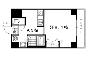 京都府京都市右京区西京極野田町（賃貸マンション1K・2階・30.08㎡） その2