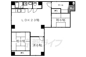 ＨＯＵＳＥ　665 103 ｜ 京都府京都市上京区染殿町（賃貸マンション3LDK・1階・97.00㎡） その2