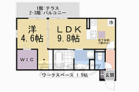 フロレゾン北花山Ｂ 302 ｜ 京都府京都市山科区北花山大林町（賃貸アパート1LDK・3階・41.01㎡） その2