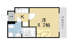 京都府京都市右京区西院乾町（賃貸マンション1K・3階・22.27㎡） その2