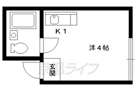 貴船マンション 206 ｜ 京都府京都市左京区下鴨貴船町（賃貸マンション1R・2階・12.00㎡） その2