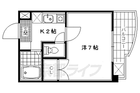 京都府京都市北区衣笠西馬場町（賃貸マンション1K・2階・20.00㎡） その2