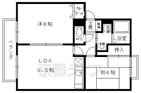 京都府京都市北区西賀茂南川上町（賃貸アパート2LDK・1階・52.84㎡） その2