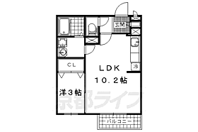 ウィンド・フィル 202 ｜ 京都府京都市山科区勧修寺東堂田町（賃貸アパート1LDK・2階・32.18㎡） その2