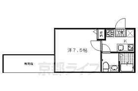 京都府京都市下京区西新屋敷下之町（賃貸マンション1K・1階・21.91㎡） その2