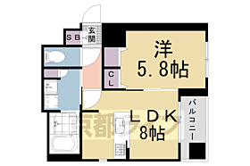 ＣＡＬＭ御所南 204 ｜ 京都府京都市上京区信富町（賃貸マンション1LDK・2階・35.21㎡） その1