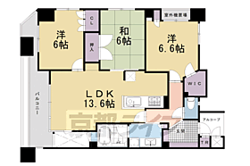 ネバーランド御幸町御池ＧＡＲＤＥ 801 ｜ 京都府京都市中京区亀屋町（賃貸マンション3LDK・8階・75.56㎡） その2