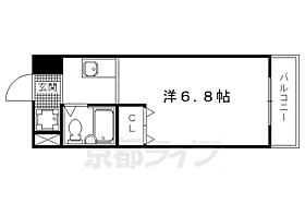 京都府京都市北区北野西白梅町（賃貸マンション1K・2階・18.77㎡） その2