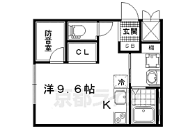 Ｂｅｌｓ－ＲＪ 201 ｜ 京都府京都市山科区安朱南屋敷町（賃貸アパート1R・2階・27.80㎡） その1