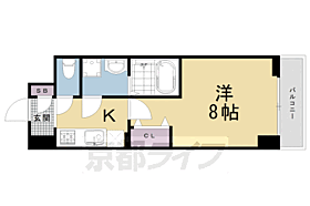 ドミールコート伏見桃山 605 ｜ 京都府京都市伏見区南部町（賃貸マンション1K・6階・30.85㎡） その2