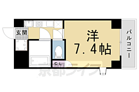 京都府京都市北区衣笠東御所ノ内町（賃貸マンション1K・2階・25.83㎡） その2