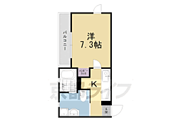 アルカスＮＥＸＴ御池 2階1Kの間取り