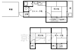 叡山電鉄鞍馬線 岩倉駅 徒歩12分の賃貸一戸建て 3DKの間取り