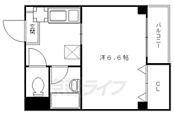 サン・ウィステリアかなげん 3階1Kの間取り