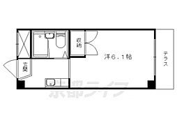 ネオパルマ 3階1Kの間取り