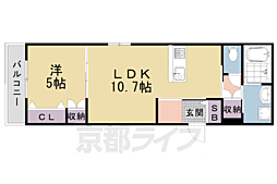 へーベルメゾン　コト 1階1LDKの間取り