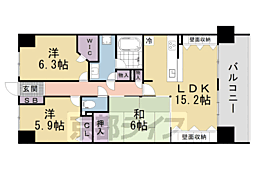 ライオンズマンション京都山科ガーデンシティ 6階
