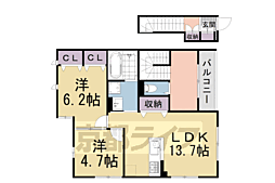 間取図画像 2LDK