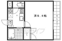 メゾン・マリゼッタ 4階1Kの間取り