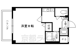 プレサンス京都東山CityLife 1Kの間取図画像