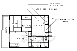 グリーンハイツ正宗 3LDKの間取図画像