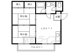ネオハイツ生長 2LDKの間取図画像