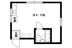 プラザクレバー3 ワンルームの間取図画像