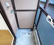 西向きのバルコニーです。