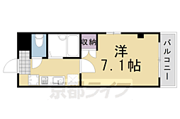 メゾン吉田 1Kの間取図画像