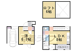 チャトラ 1LDKの間取図画像