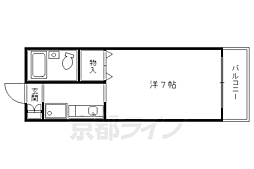 グランシャリオ勝屋 1Kの間取図画像