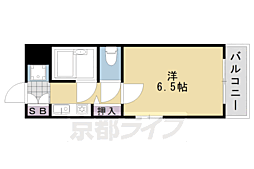 インペリアル・ジュン 1Kの間取図画像