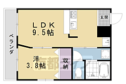 あゆま邸 1LDKの間取図画像