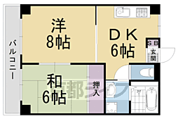 ブルク 2DKの間取図画像