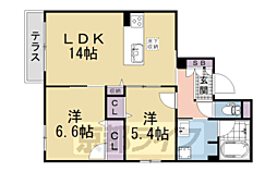 シャーメゾン ヒカリ 2LDKの間取図画像