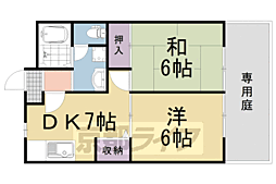 ラ・サンドリョン 2DKの間取図画像