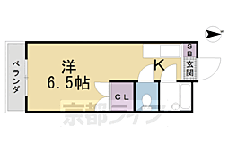 ジュネス美也古パート1 1Kの間取図画像