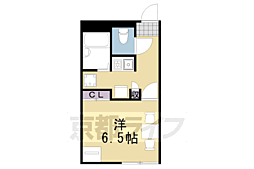 レオパレスDeerField 1Kの間取図画像