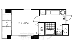 ハウスセゾン御所南 1Kの間取図画像