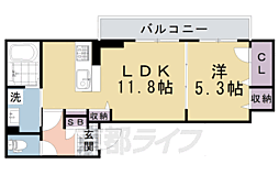 シャーメゾンエクセレント 1LDKの間取図画像