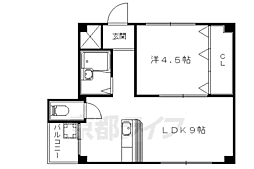 フォレスト鴨戸 1LDKの間取図画像