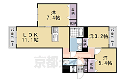 シャーメゾン伏見桂川 2階/-
