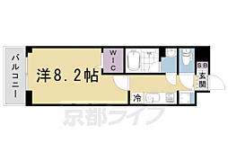 ベラジオ雅び京都西院 1Kの間取図画像