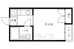 プチ・ラトール 1Kの間取図画像