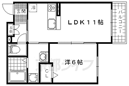 シャーメゾン日野 1LDKの間取図画像