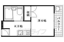 ダイシンfビル 1Kの間取図画像