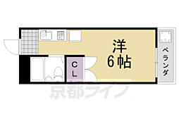 メゾン藤 1Kの間取図画像