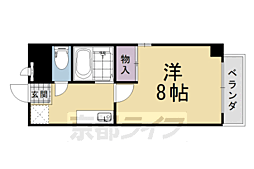 フレンドシップ 1Kの間取図画像